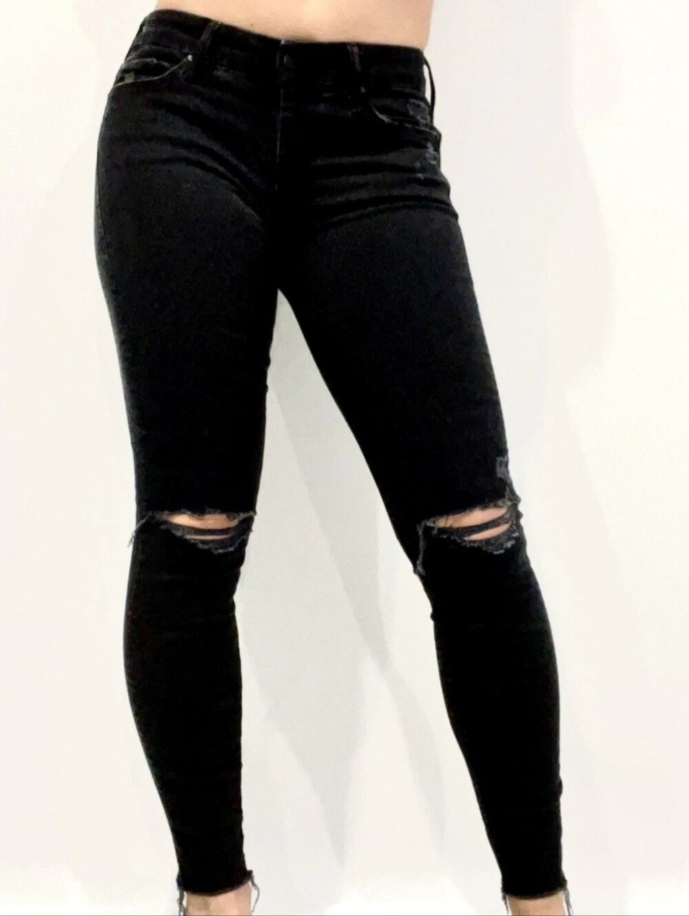 Mother Womans Denim Size 25 Looker Ankle Fray Guilty As Sin